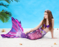 Preview: Meerjungfrauenflossen Set Sirena Premium AOLANI PURPUR