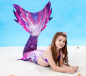 Preview: Meerjungfrauenflossen Set Sirena Premium AOLANI PURPUR