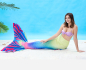 Preview: Meerjungfrauenflossen Set für Erwachsene - Sirena Premium RAINBOW