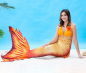 Preview: Meerjungfrauenflossen Set für Erwachsene - Sirena Premium Golden Dream H20