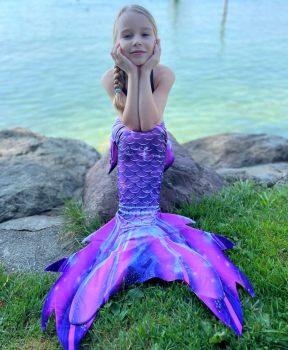 Meerjungfrauenflossen Set Sirena Premium AOLANI PURPUR